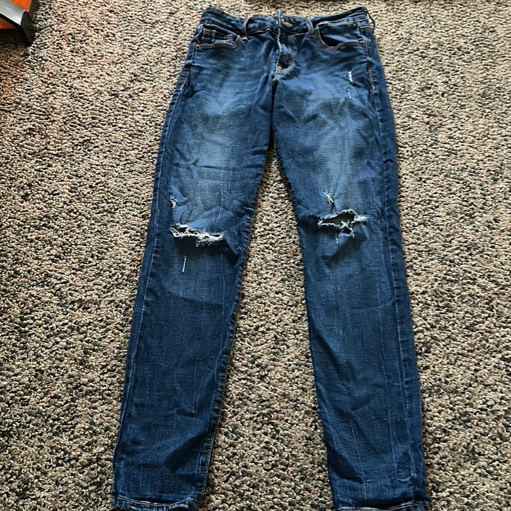 Old navy rockstar super skinny Jean 6 long